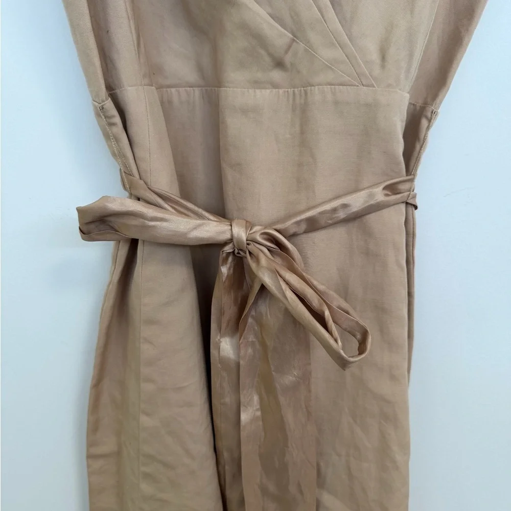 J. Crew Tan Wrap Mini Dress